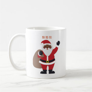 Mug de café Père Noël d'Amérique africaine