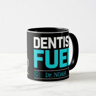 Mug de café personnalisé 'Carburant de Dentiste Am