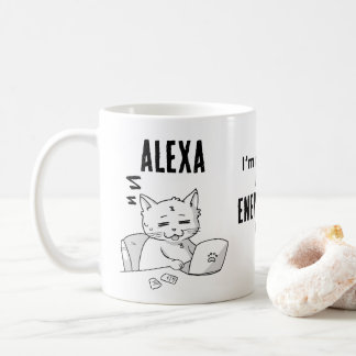 Mug de café personnalisé chat drôle