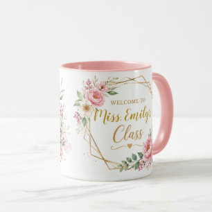 Mug de café personnalisé pour l'accueil en classe 