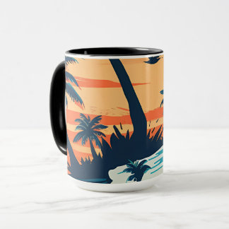 Mug de café Plage Coucher de Soleil Tropical – Pal