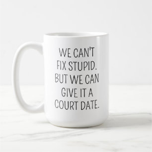 Mug de café pour avocat drôle, Impossible de répar