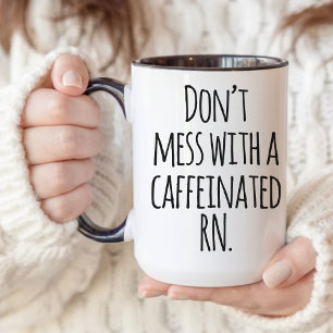 Mug de café pour infirmière stimulée à la caféine,