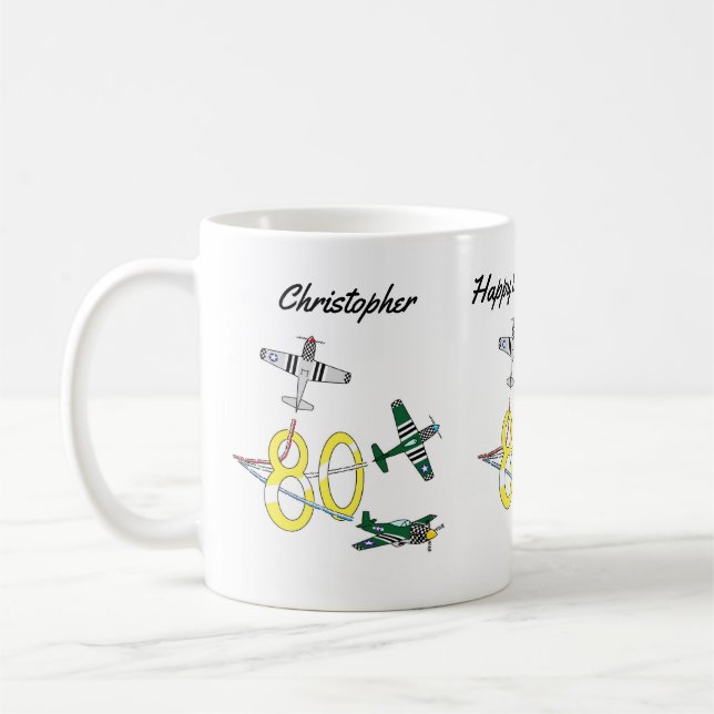 Mug de café pour les 80 ans des Mustangs (Gauche)