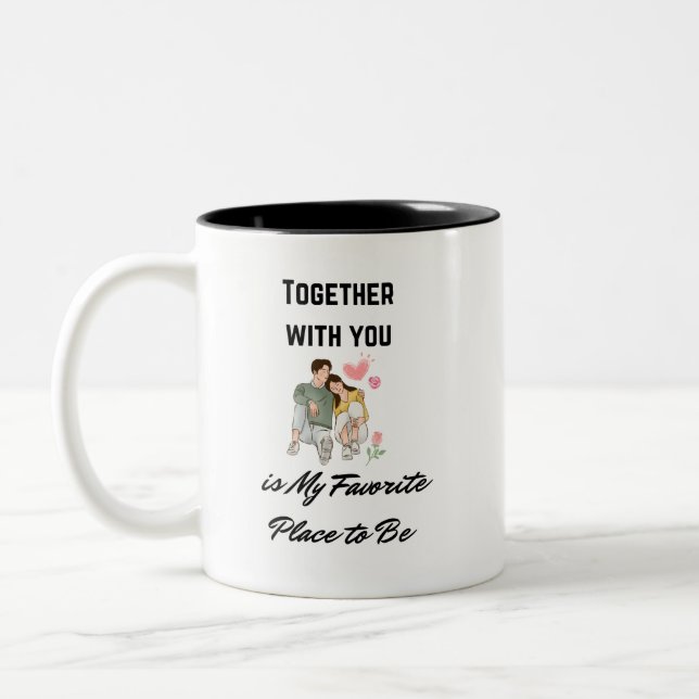 Mug de café pour les couples Son et les (Gauche)