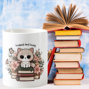 Mug de café préparé et occupé