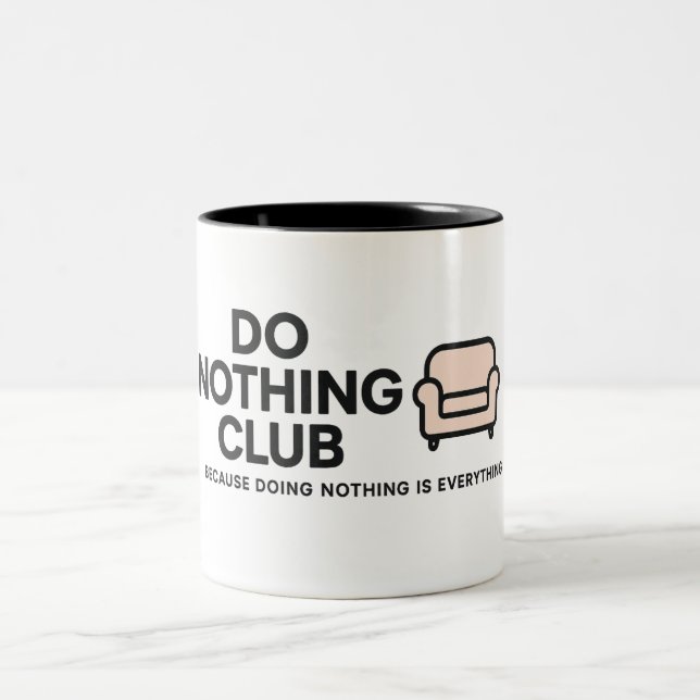 Mug de café quotidien - Design unique pour la mais (Centre)
