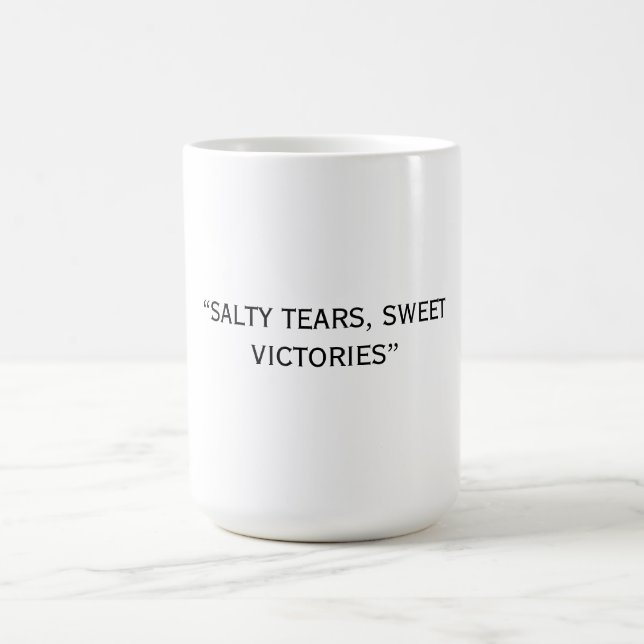 Mug de café texte personnalisé (Centre)
