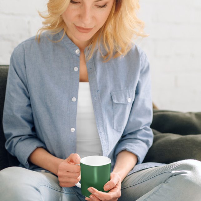 Mug de café vert foncé (Créateur téléchargé)