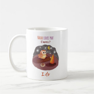 Mug de camping "Chouette mignonne "Qui vous aime p
