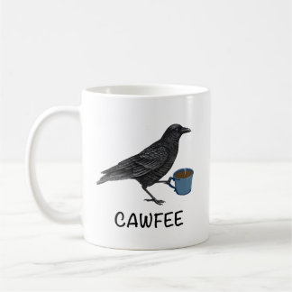 Mug De Cawfee, Mug D'Oiseaux, Mug De Corbeau, Cade