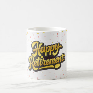 Mug de célébration de retraite heureuse