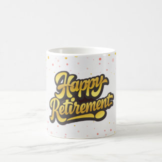 Mug de célébration de retraite heureuse