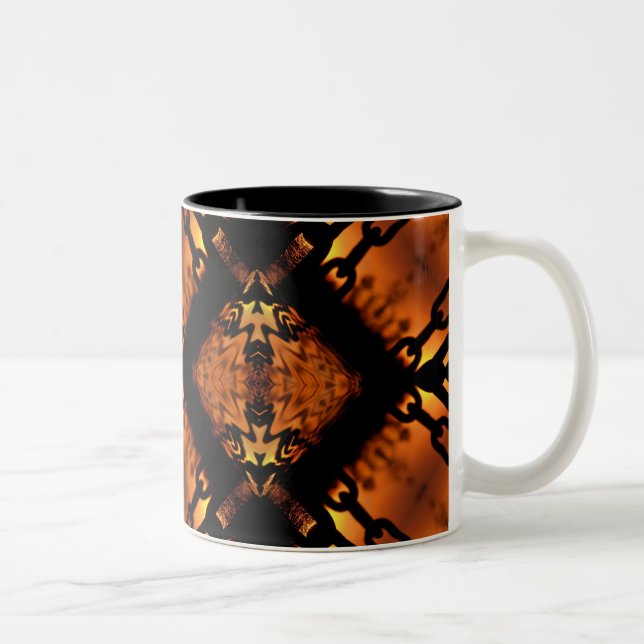 Mug de chaînes d'amour dorées (Droit)