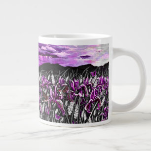 Mug de champs Iris violets