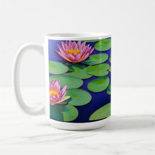 Mug De Charmantes Nappes D'Eau Rose