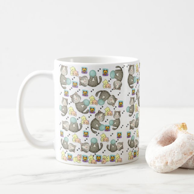 Mug de chats géants (Avec donut)
