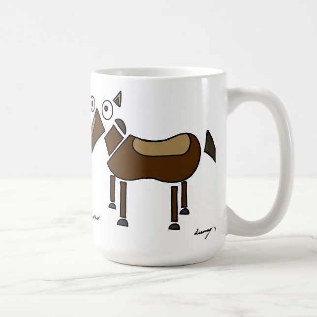 Mug de cheval Abstrait (Droite)