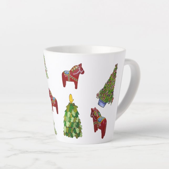 Mug de Chevaux de Noël (Angle droit)