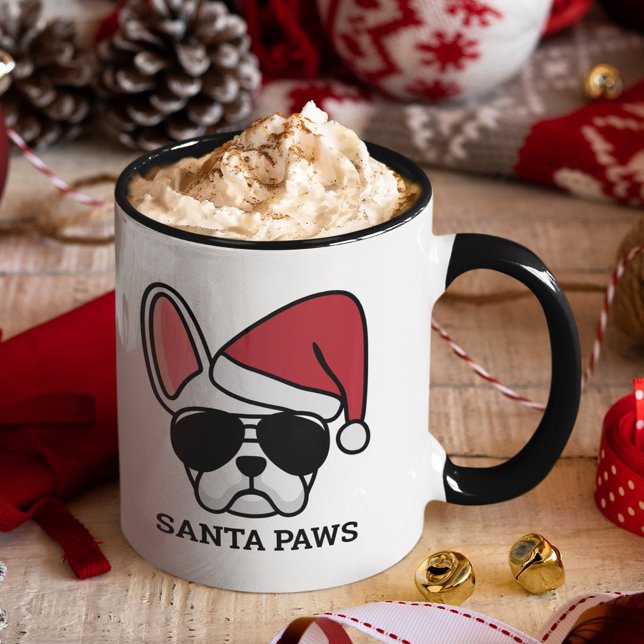 Mug de Chien à Chien blanc de Noël (Créateur téléchargé)