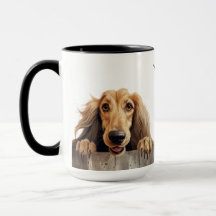 Mug de chien de chien afghan