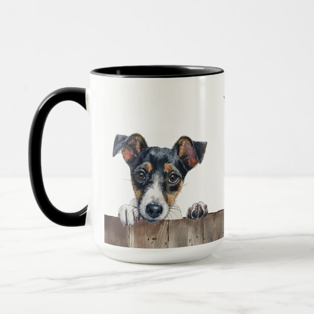 Mug de chien de Terrier de renard lisse (Gauche)