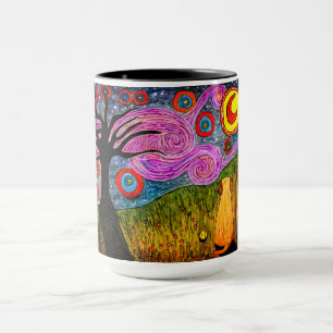 Mug de chien mignonne et colorée