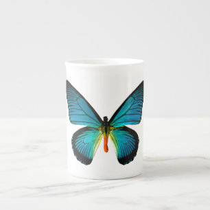 Mug de Chine à l'os bleu papillon