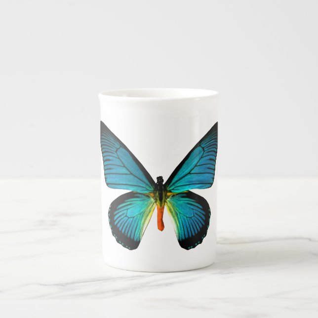 Mug de Chine à l'os bleu papillon (Devant)