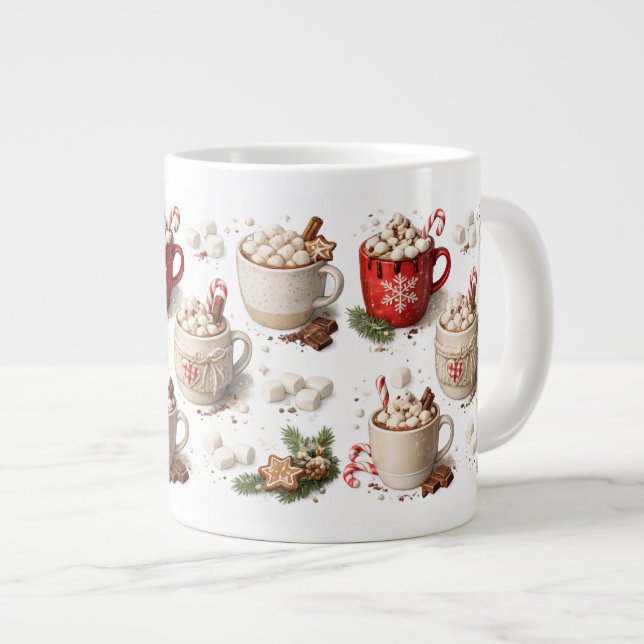 Mug de Chocolat Chaud de Noël (Devant droit)