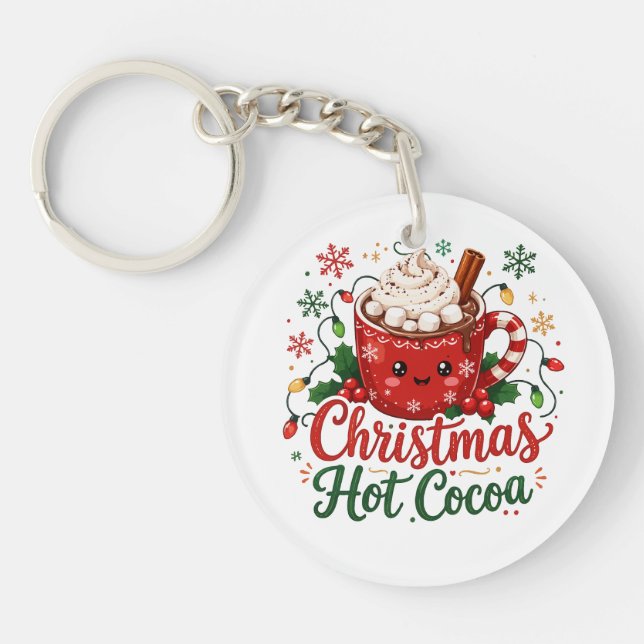 Mug de Chocolat Chaud de Noël Mignon (Devant)