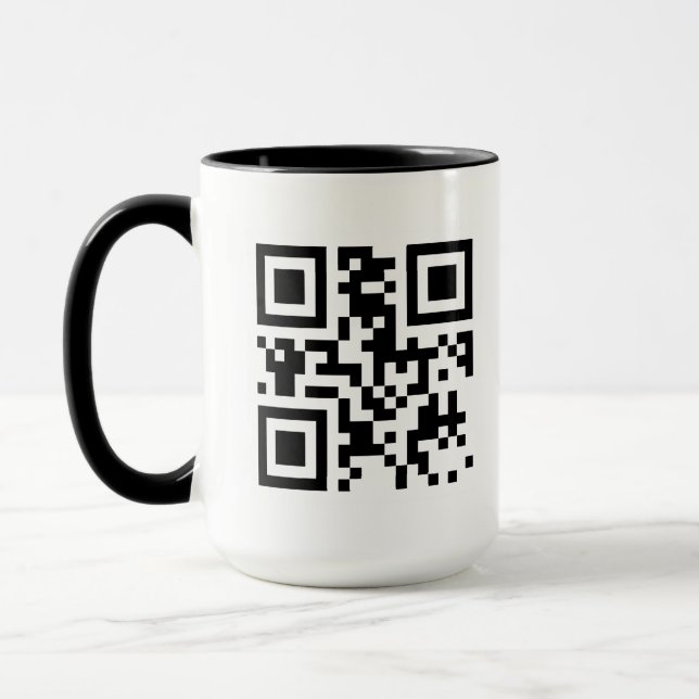 Mug de code QR personnalisé (Gauche)