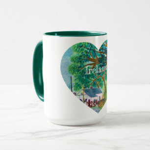 Mug de coeur souvenir d'Irlande
