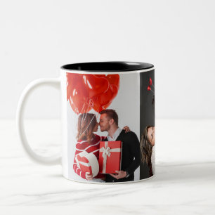 Mug de collage de la Saint-Valentin moderne