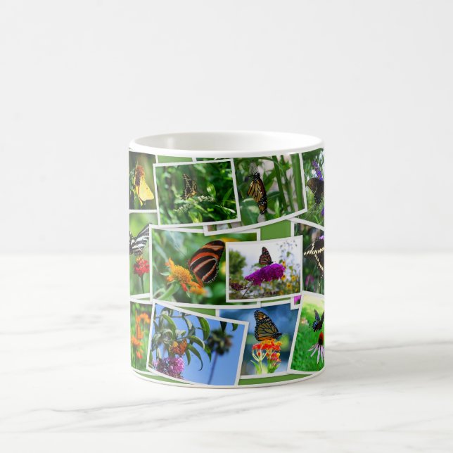 Mug de collage papillon (Centre)