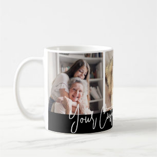 Mug de collage photo personnalisé pour grands-pare