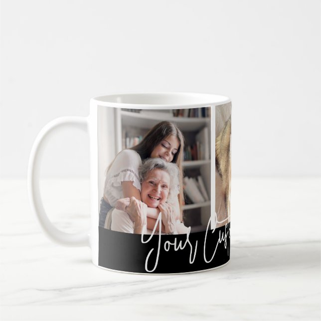 Mug de collage photo personnalisé pour grands-pare (Gauche)