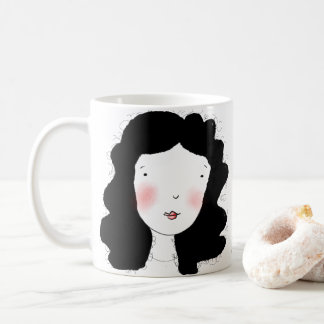 Mug de conception de portrait minimal