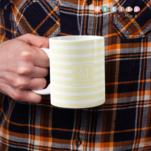 Mug de couleur jaune citron clair souple et solide