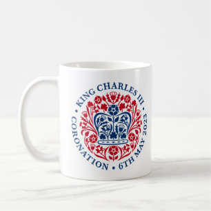 Mug de couronnement 2023 (rouge et bleu)