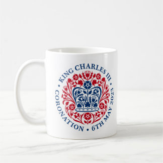 Mug de couronnement 2023 (rouge et bleu)