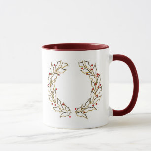 Mug de couronnes de Noël