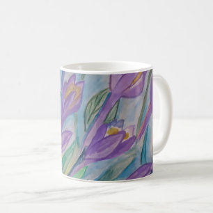 Mug de crocus de printemps Abstrait