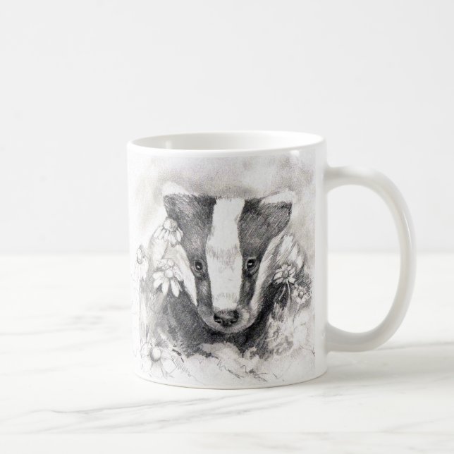 Mug de croquis de Badger sucré (Droite)