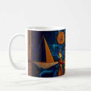 Mug de cuisine Égypte Hiéroglyphes Jeux de café