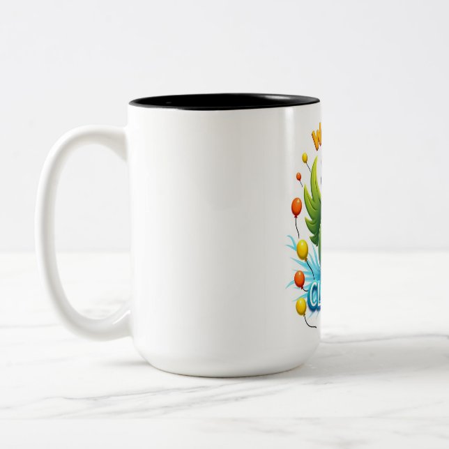 Mug de cygne clown unique - Un cadeau amusant pour (Gauche)