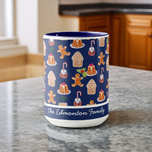 Mug de desserts de Noël personnalisé