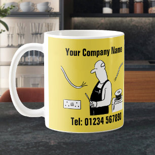 Mug de dessin des services électriques
