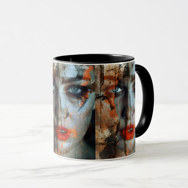 MUG DE DESSIN GRAPHIQUE POUR FEMME (Devant droit)