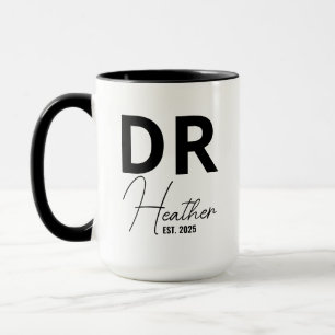 Mug de doctorat personnalisé, Mug de doctorat pers